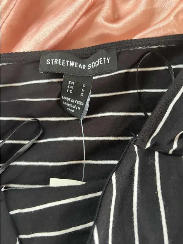 Streetwear Society Striped Tube Top - Image 2