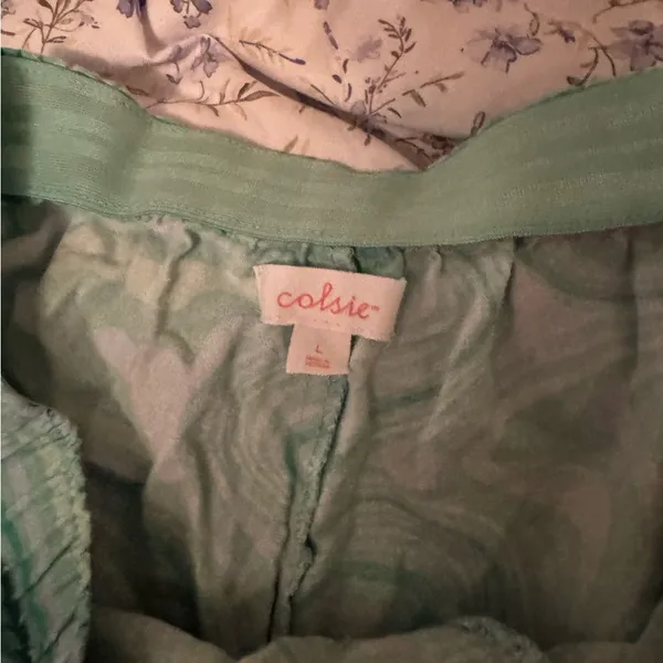 Colsie Mint Green Drawstring Shorts Size L - Image 2
