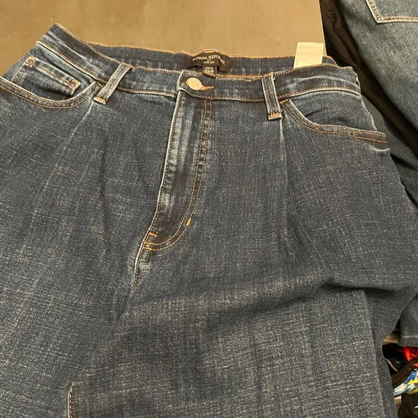 Banana Republic Dark Wash Wide-Leg Jeans - Image 4