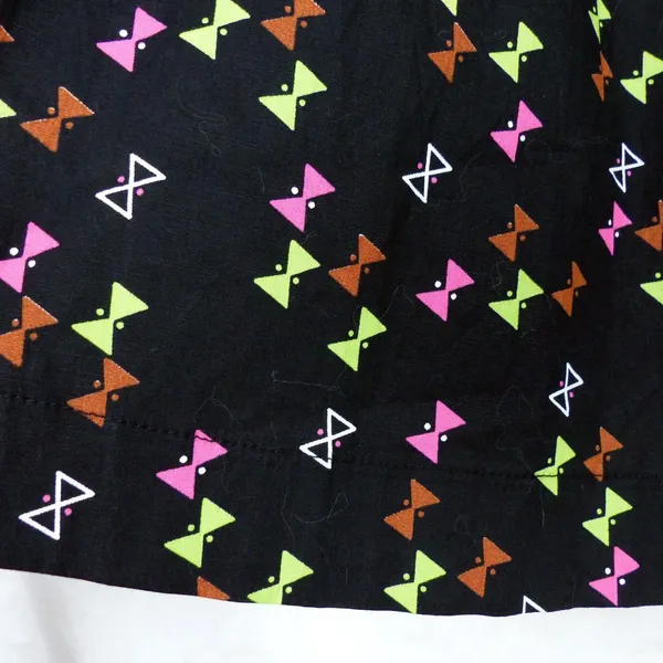 Trashy Diva Lucy Skirt Womens 10 Black Hourglass Bow Print Retro Pinup Mod 50s - Image 4