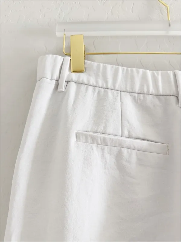 Abercrombie & Fitch Sloane Crepe Tailored Wide Leg Pant Size 31/12 R - Image 9