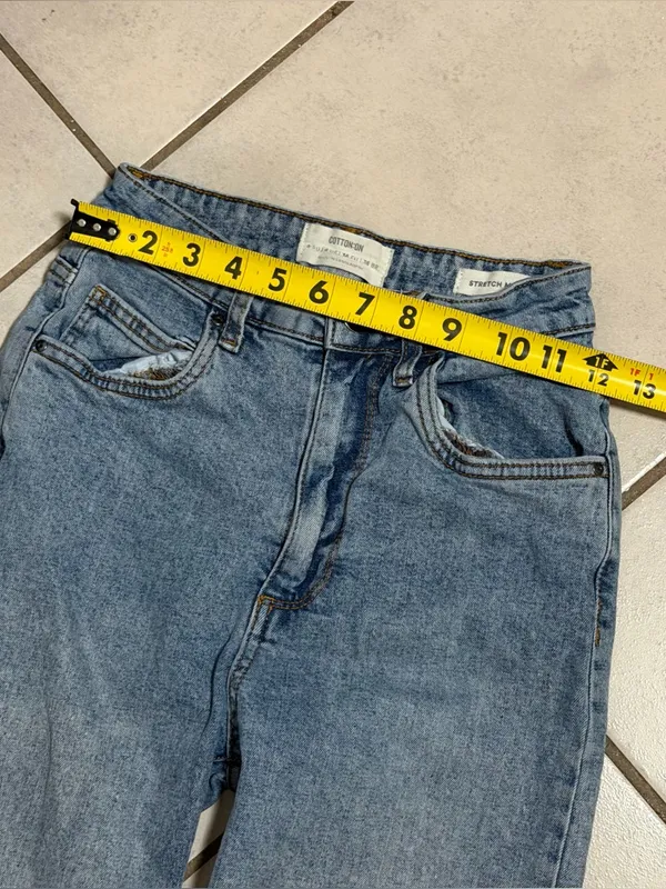 Cotton‎ On Women Denim Stretch Mom Jeans Classic High-Rise Streetwear size 4 - Image 8