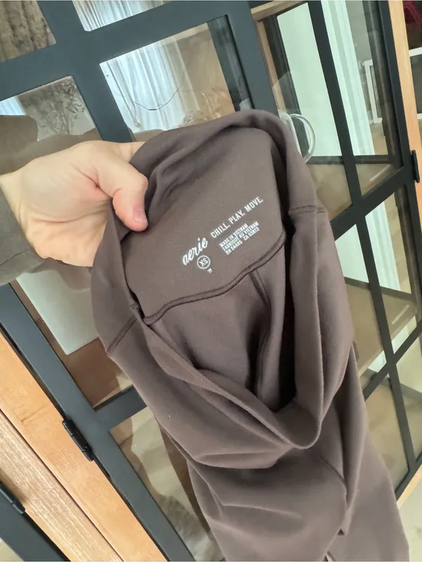 Aerie offline leggings high rise relic brown espresso workout - Image 3