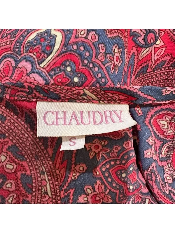 Anthropologies Chaudry Boho Paisley Smocked Waist Maxi Dress - Size Small - Image 10