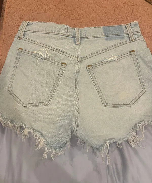 Abercrombie High Rise Jean Cut Off Shorts - Image 3