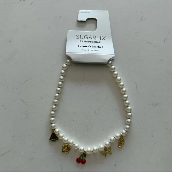 SUGARFIX by BaubleBar Farmer's Market Charm Pendant Necklace‎ - Multicolor - NWT - Image 4
