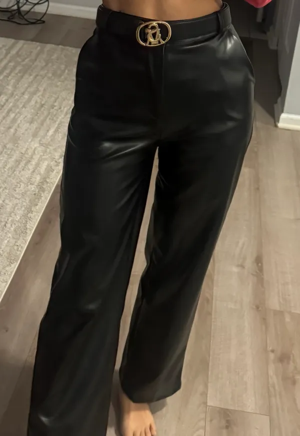 Amazon Faux Leather Pants - Image 2