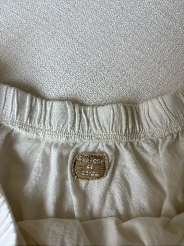 Free people white ruffle mini skirt - Image 2