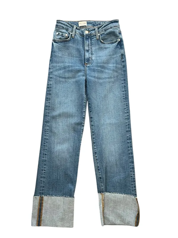 Anthropologie Pilcro Women’s Scotty High Rise Cuffed Straight Leg Jeans 26 Tall - Image 2