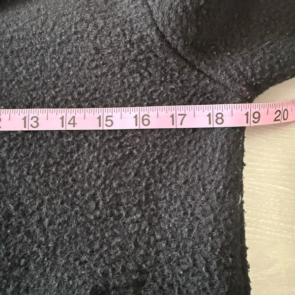 Rei Womens Size Small ful zip black‎ hooded jacket italian fabric - Image 7