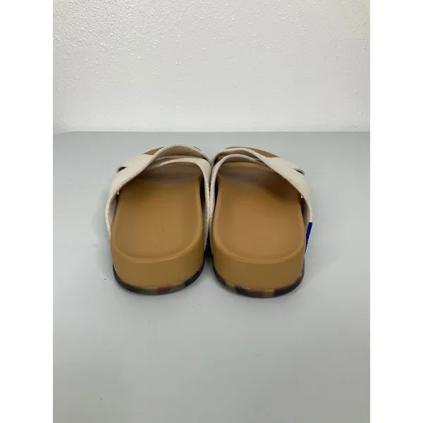 Rothys The Weekend‎ Slide Sandals Oatmeal Tan Tortoise Shell Sole Womens 11 - Image 4