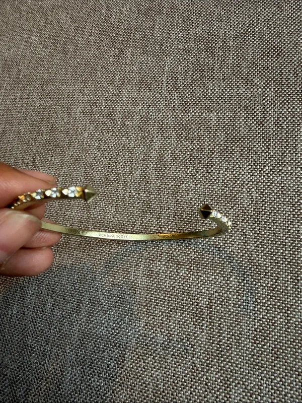 Kendra Scott Gold Pavé Open Cuff Bracelet - Image 3