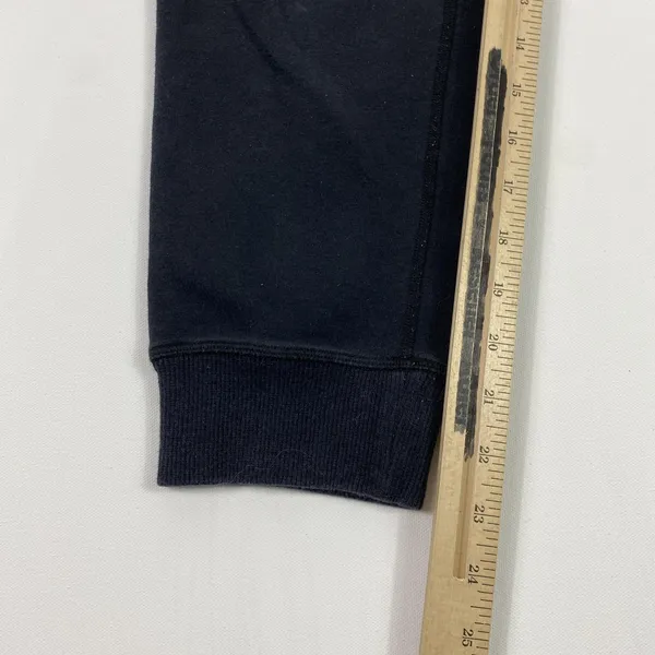 Lululemon Jogger Pants Womens 2 Black Ribbed Cuffs Back Zip Pocket Logo Lounge‎ - Image 3
