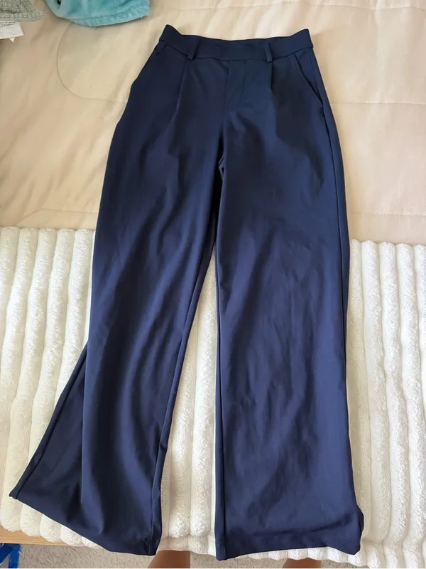 NWT HALARA Navy Wide-Leg Trousers - Image 5