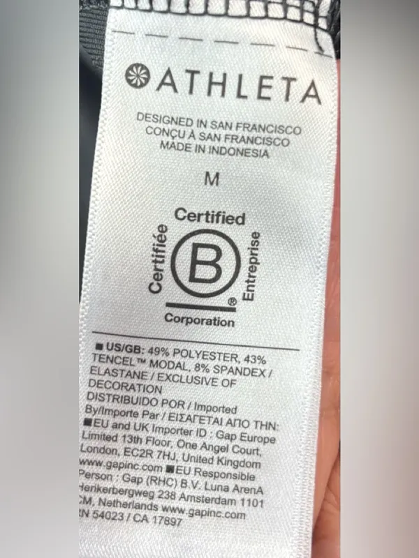 Athleta M Gray Drawstring Relaxed Athletic Pants - Image 6