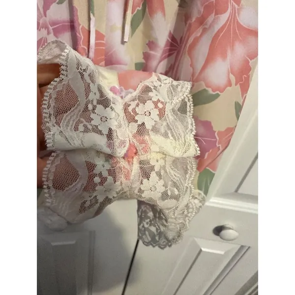 Vintage‎ Victoria's Secret Gold Label Lingerie Romper Teddy, Pink Pastel - Image 3