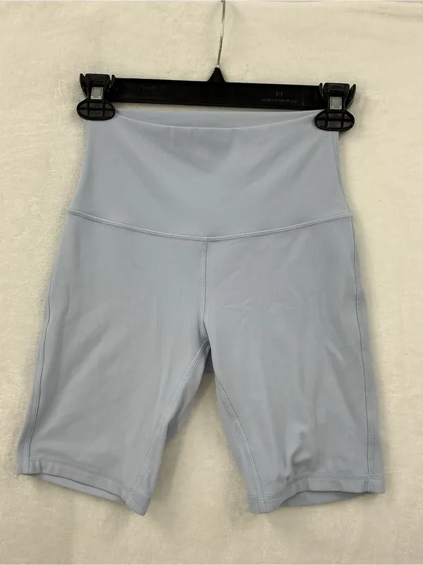 Lululemon High-Waist Light Blue Women’s Bike Shorts 1146 - Image 2