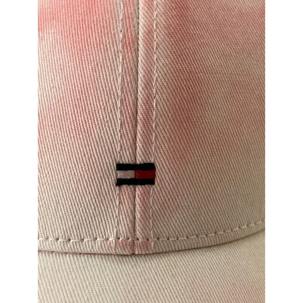 Tommy Hilfiger Tie Dye Baseball Cap Women OS Pink‎ Adjustable Embroidered Logo - Image 6