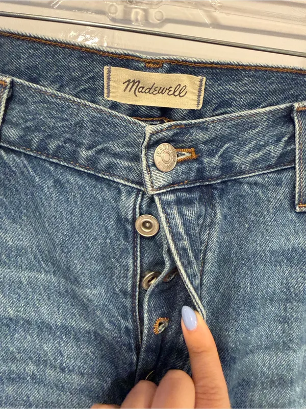 Madewell Low Slung Straight button‎ fly jeans - Image 2