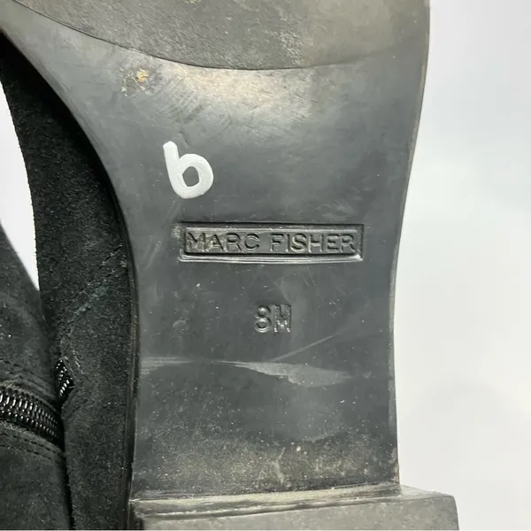 Marc Fisher black suede pointed‎ toe ankle boots size 8 - Image 6