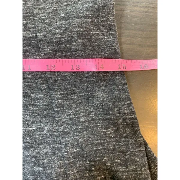 Ganni Anthropologie Winter Jersey Knit Dress Womens Small‎ Gray Dark Academia - Image 11
