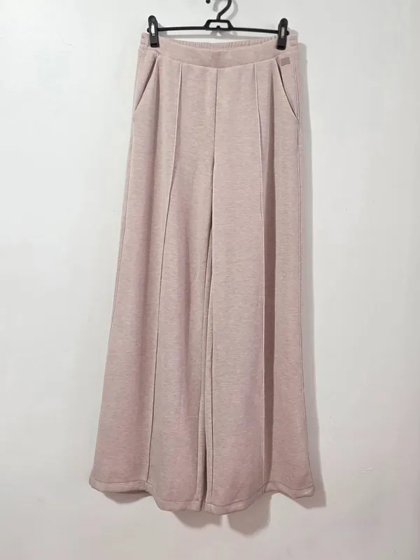 Victoria's Secret VSX Featherweight Knit Wide-Leg Pant -Taupe - Size M -27197374 - Image 2