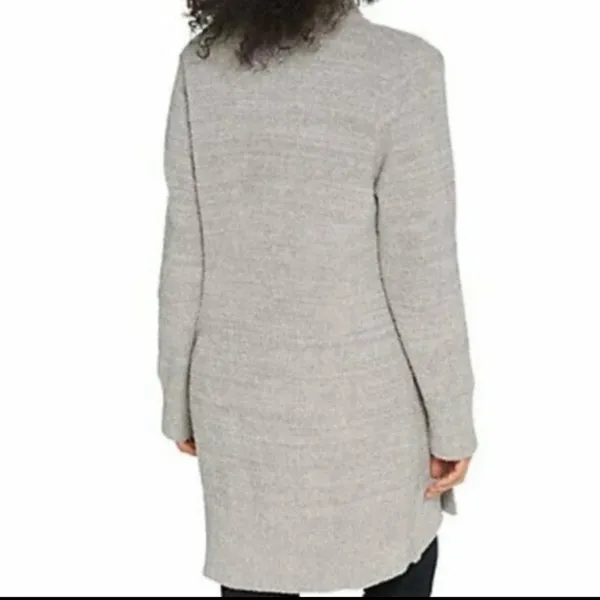 Barefoot Dreams Cozy Chic‎ Cali Cardi Longline Knit Cardigan Lounge Small Gray - Image 2