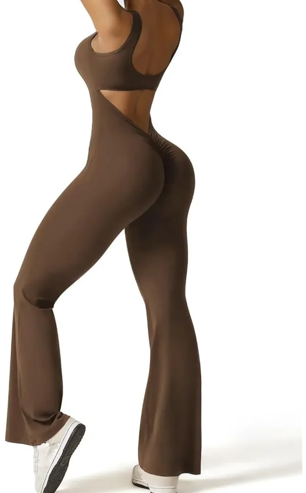 Amazon Flare V Back Scrunch Butt Seamless Workout Bodysuit - Image 2