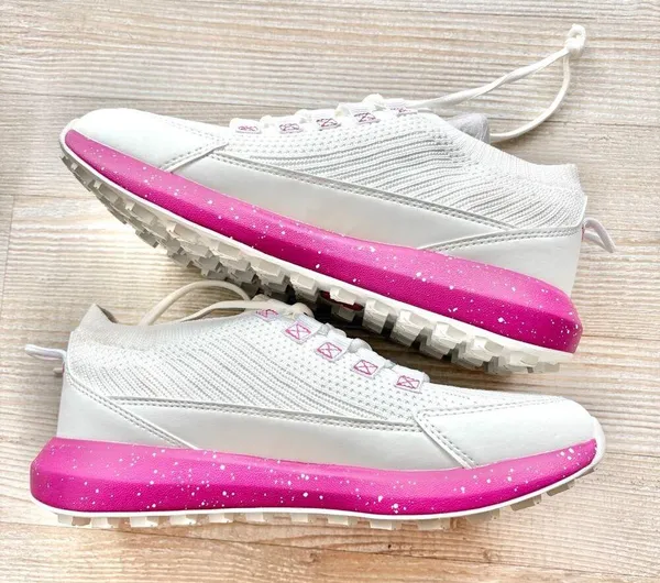 Stroll Women's Sport Knit Golf Shoes White/Pink Speckle Size 8.5 - Image 3
