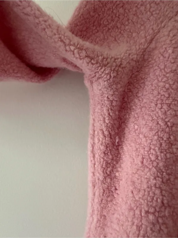 Lululemon So Sherpa Hooded Jacket in Heathered Pink Haze Size 2 Full Zip - Image 8