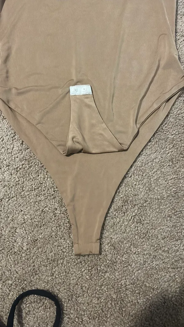 Boohoo Tan Colored Body Suit - Image 2