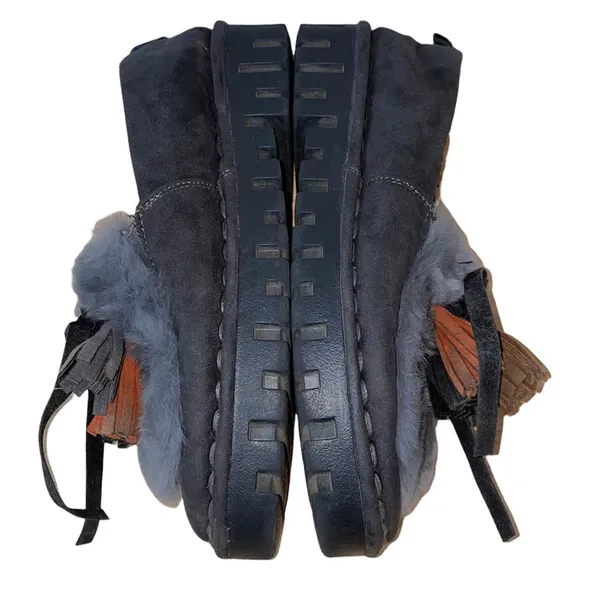 Shang Faux Fur Tassel Platform Loafers‎ Women's 7.5 - Image 8