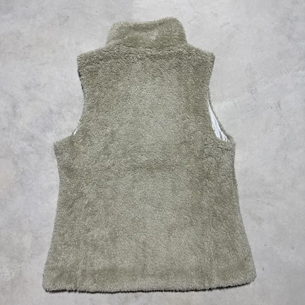 Patagonia Fleece Vest Women's SZ L Beige Sleeveless Full Zip Los Gatos Pile - Image 6