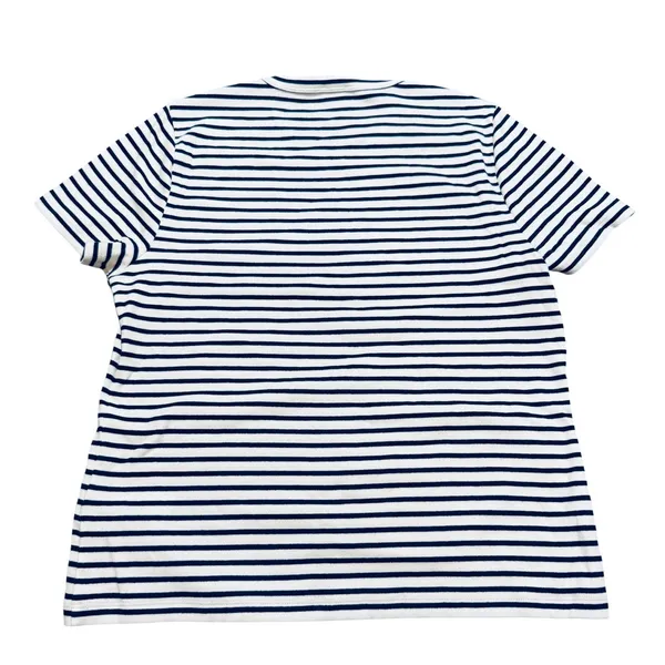 NWT J.Crew Striped Ribbed Crewneck Tee Navy Blue White Size XL Causal‎ Basics - Image 5