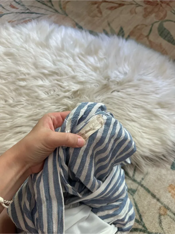 ALTAR’D STATE Blue And White Striped Romper - Image 5