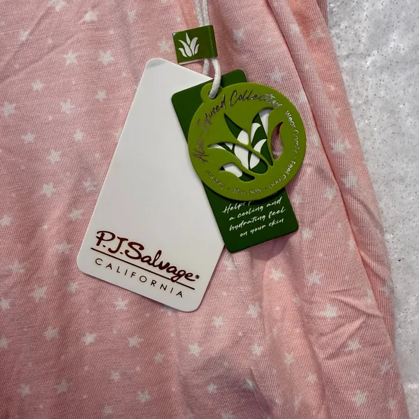 P.J. Salvage Pink Lace Cami XL Star Print Pajama Sleep Tank NWT - Image 4
