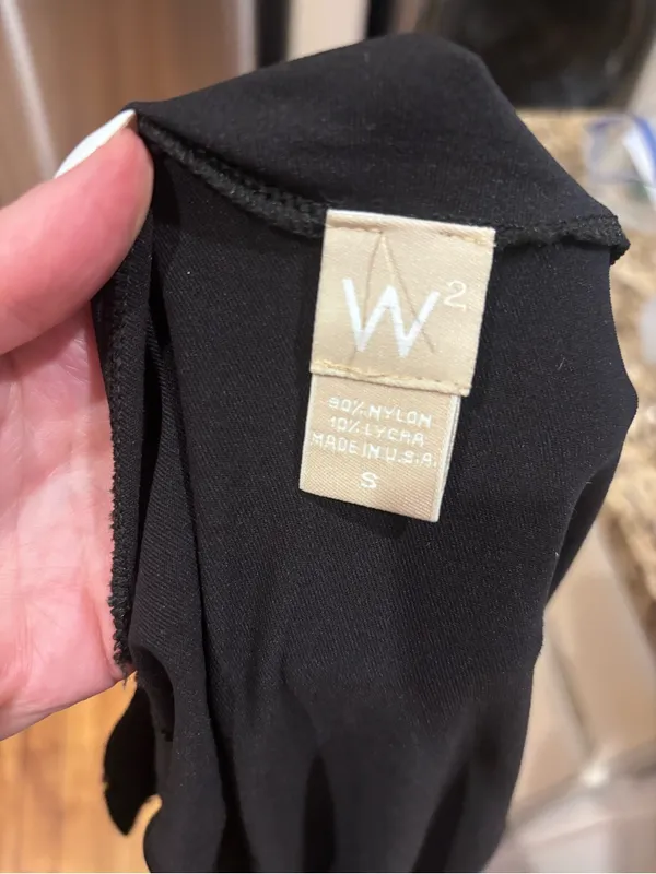 W² Black Cowl Neck Sleeveless Top | Size S | Made in USA - Image 7