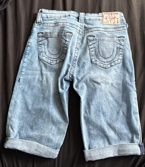True Religion Jean Shorts Riley Knee Length - Image 2