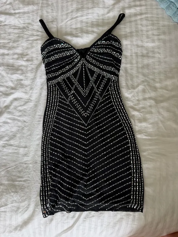Black Mini Dress Windsor - Image 2