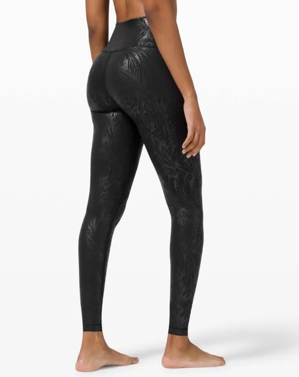 Lululemon Wunder Under High-Rise Tight 28" *Shine Acclimatize Black Black Foil 4 - Image 13