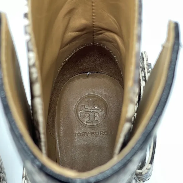 Tory Burch Kira Stamped Snake Print Leather Bootie - 8.5 - Image 12