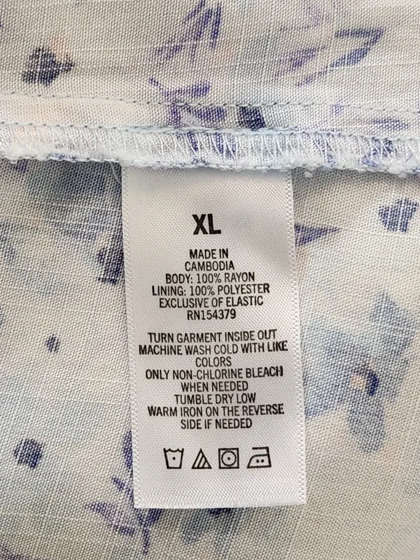 Aeropostale Blue Floral Print Mini Dress Size XL NWOT - Image 10