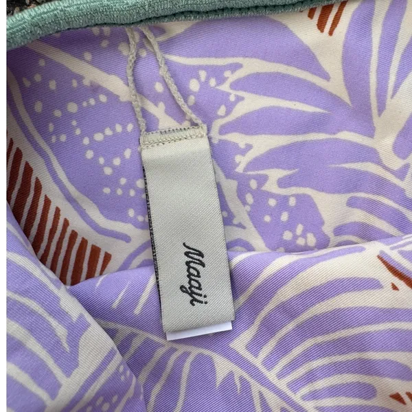 Maaji Lavander Wisteria Mae Reversible One-Piece Swimsuit Size Small - Image 8