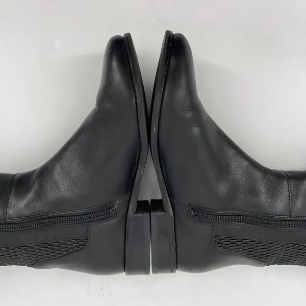 Cole Haan Black‎ Leather Knee High Riding Boots Women's Size 6B Equestrian - Image 7