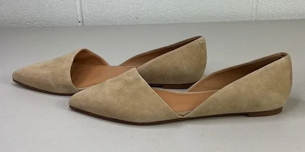 J. Crew Zoe sueded d'Orsay flats Sz10.5 Tan F5310 color saddle slip on pointed - Image 6