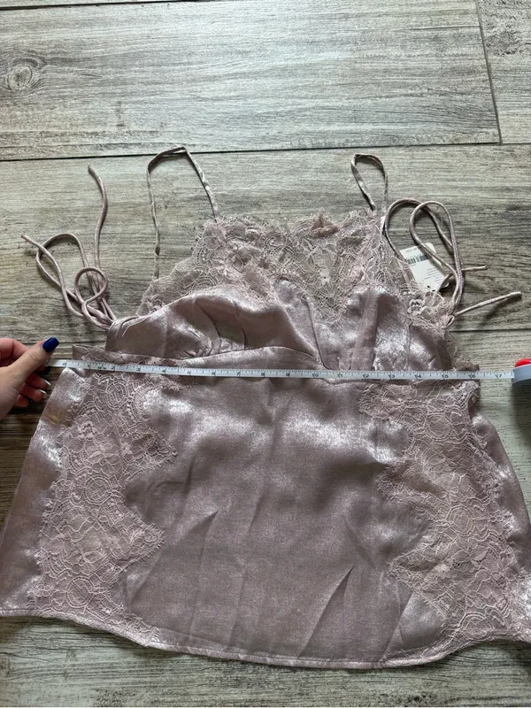 Free People Shimmer On Cami in Lilac - Image 3