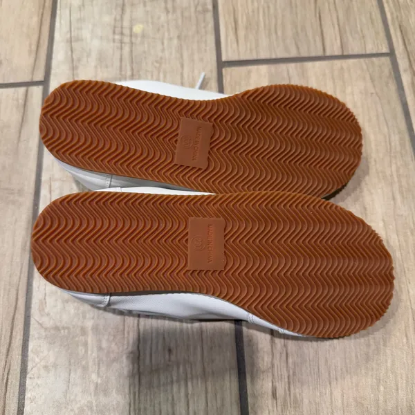 Split Cow Leather Sneakers Flat Trainers Flat shoes Round Toe Runners Casual - Image 6