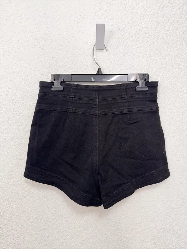 J.ING Jing Black High Waist Zip Front Cotton Blend Summer Casual Shorts NWT - Image 4