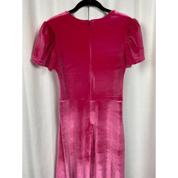 Smith&Quinn Pink Raspberry Velvet Felicity Midi Dress Sz.M - Image 10