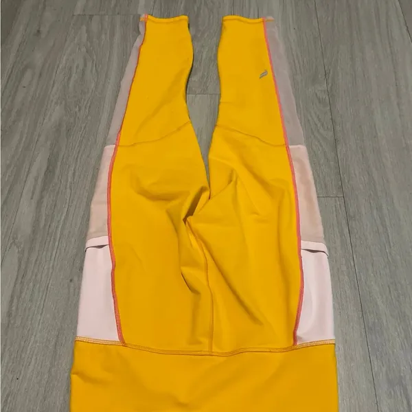 Fabletics Bright Yellow PowerHold Leggings - Image 3